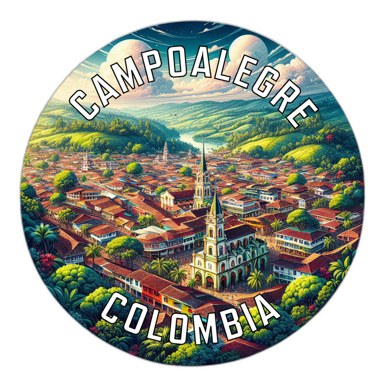 Campoalegre Colombia Souvenir Vinyl Decal Sticker 2-Inch