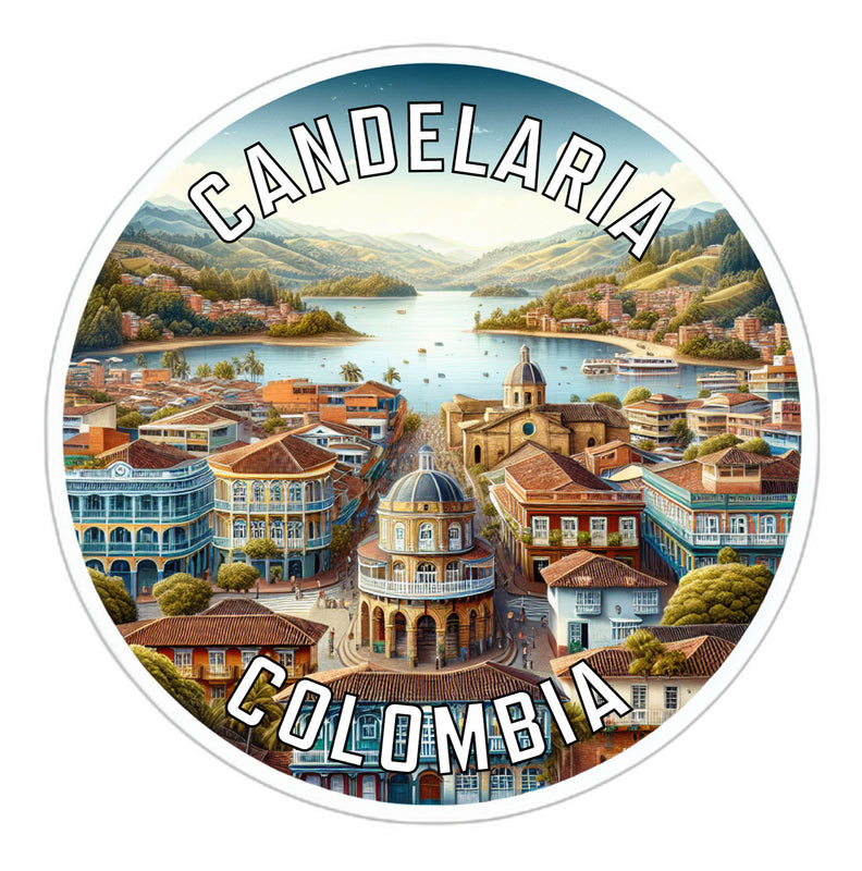 Candelaria Colombia Souvenir Vinyl Decal Sticker 3-Inch