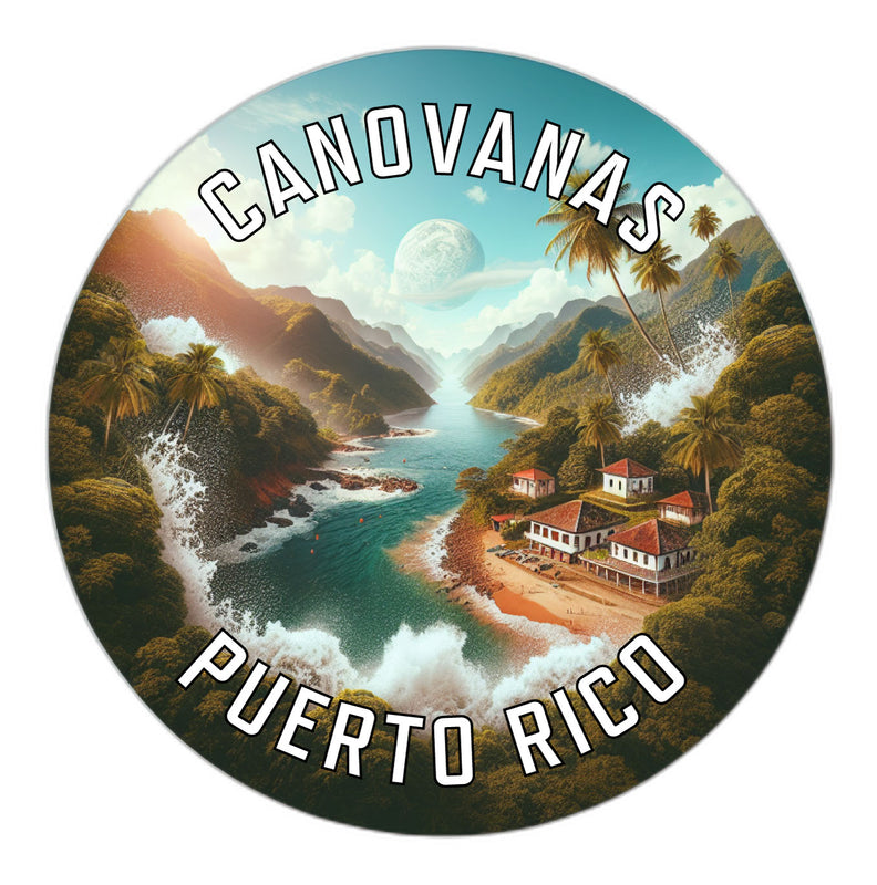 Canovanas Puerto Rico Souvenir Die Cut Flat Magnet 6-Inch