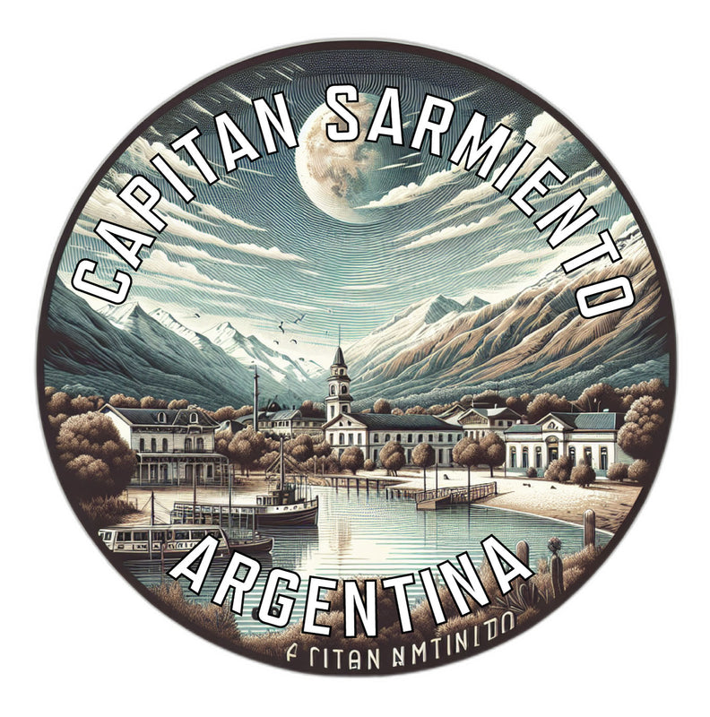 Capitan Sarmiento Argentina Souvenir Die Cut Flat Magnet 6-Inch