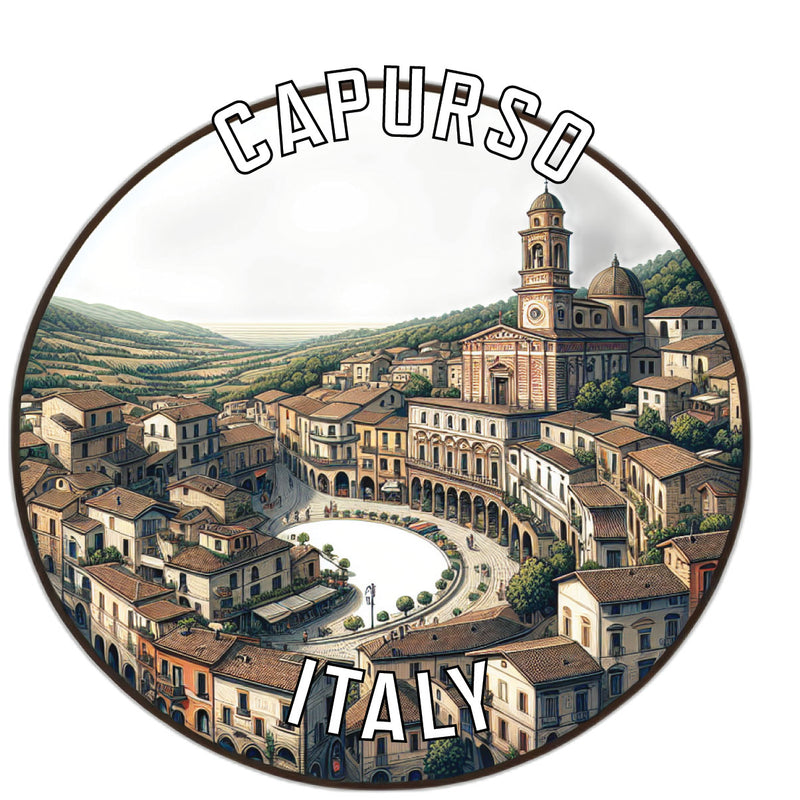 Capurso Italy Souvenir Die Cut Flat Magnet 6-Inch