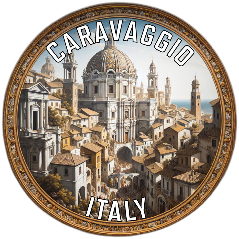 Caravaggio Italy Souvenir Die Cut Flat Magnet 6-Inch