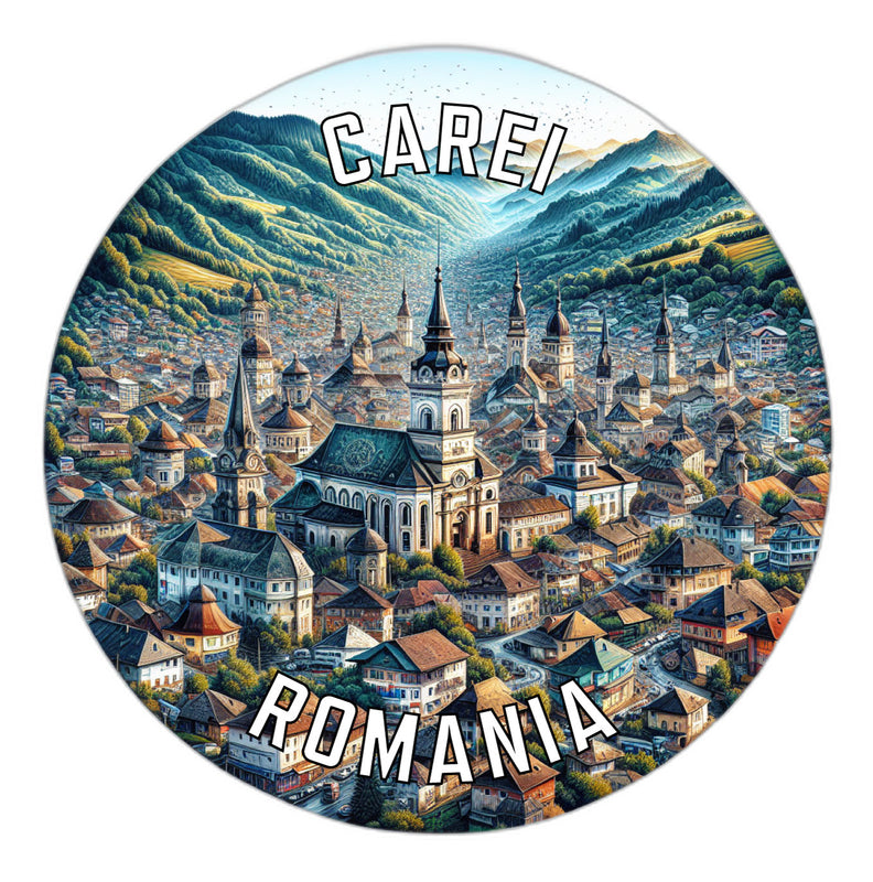 Carei Romania Souvenir Vinyl Decal Sticker 6-Inch