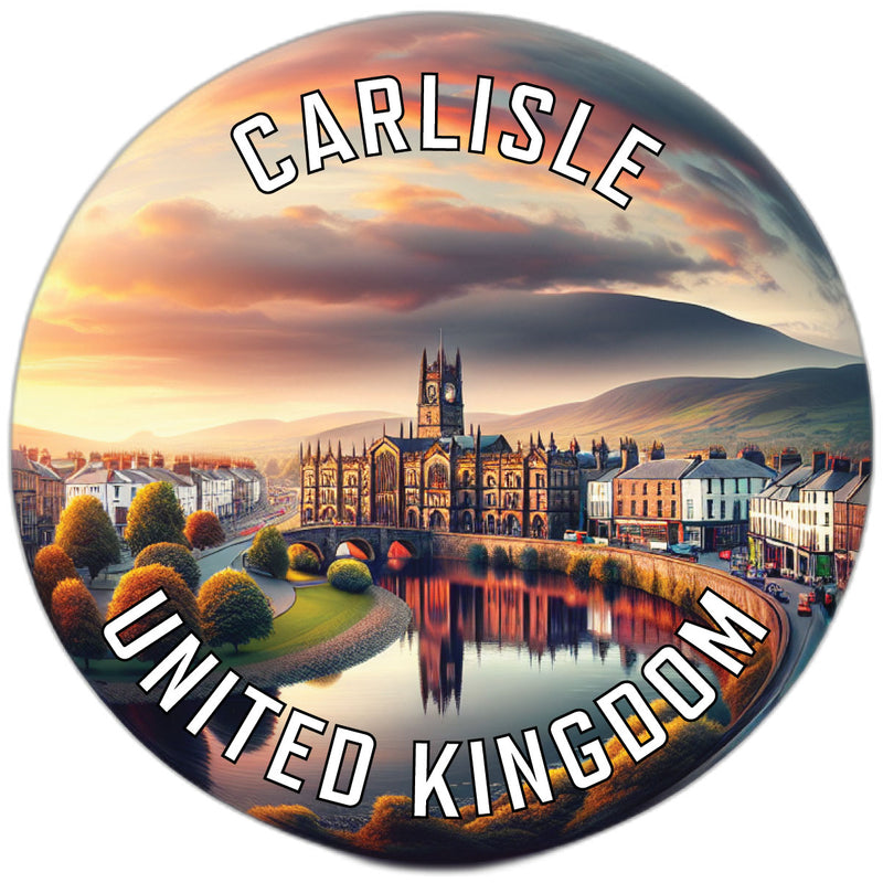 Carlisle United Kingdom Souvenir Die Cut Flat Magnet 2-Inch
