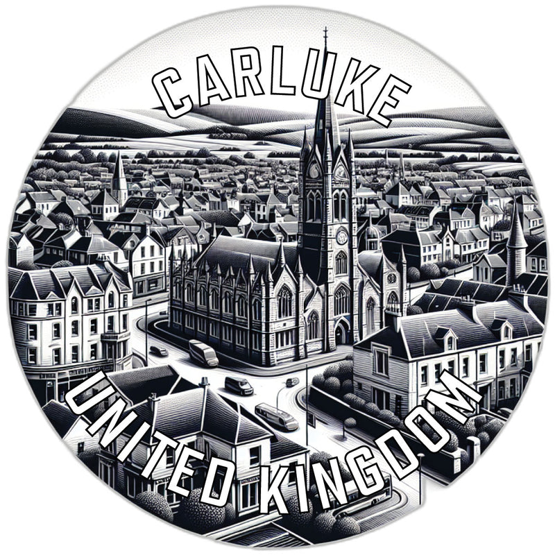 Carluke United Kingdom Souvenir Die Cut Flat Magnet 2-Inch