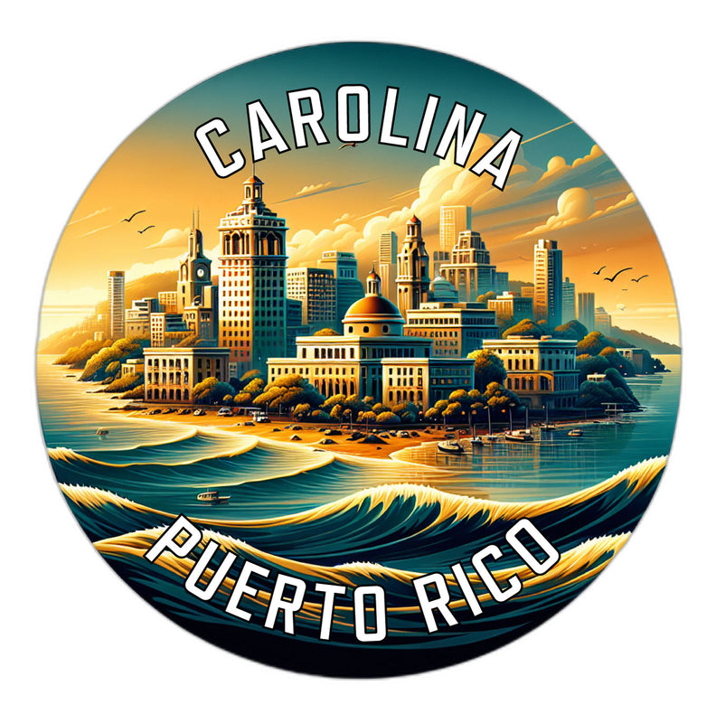 Carolina Puerto Rico Souvenir Vinyl Decal Sticker 2-Inch
