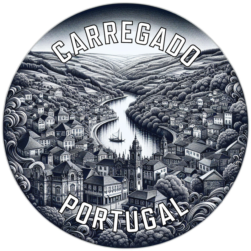 Carregado Portugal Souvenir Die Cut Flat Magnet 2-Inch
