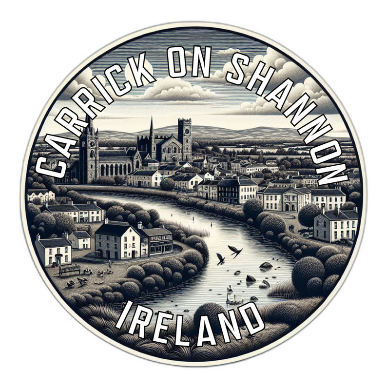 Carrick on Shannon Ireland Souvenir Die Cut Flat Magnet 2-Inch