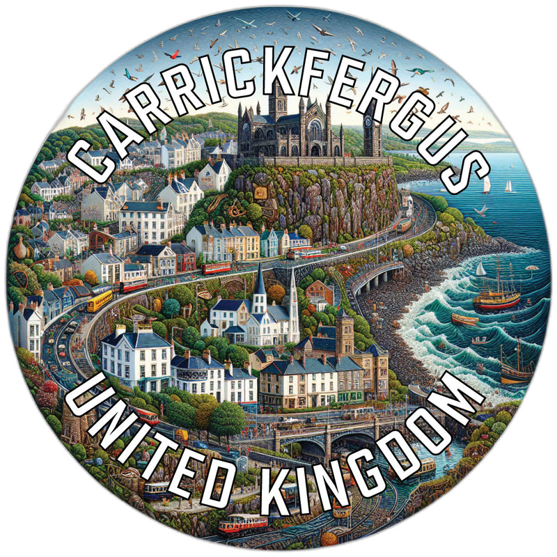 Carrickfergus United Kingdom Souvenir Vinyl Decal Sticker 2-Inch