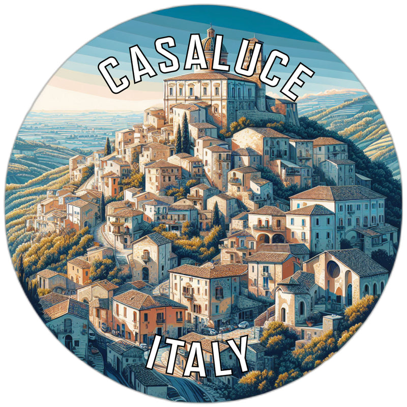 Casaluce Italy Souvenir Die Cut Flat Magnet 2-Inch