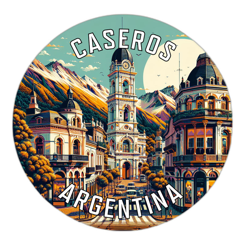 Caseros Argentina Souvenir Die Cut Flat Magnet 2-Inch