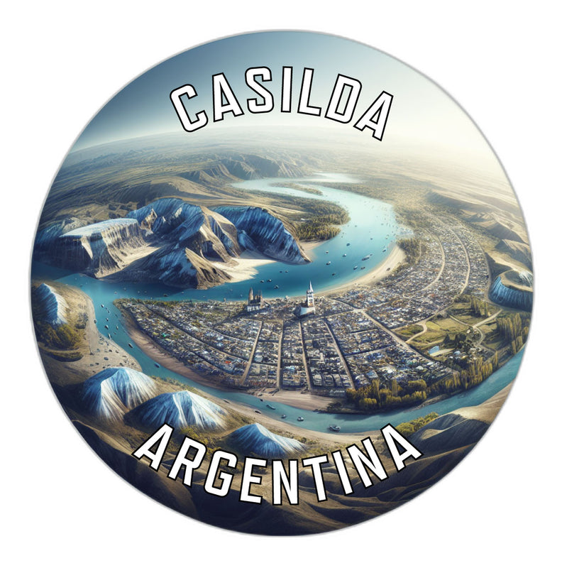Casilda Argentina Souvenir Die Cut Flat Magnet 6-Inch