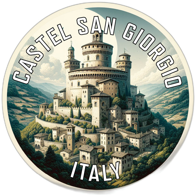 Castel San Giorgio Italy Souvenir Die Cut Flat Magnet 2-Inch
