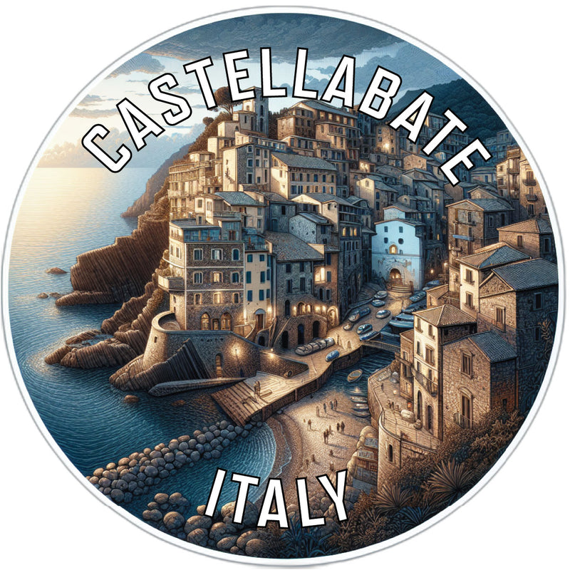 Castellabate Italy Souvenir Die Cut Flat Magnet 2-Inch