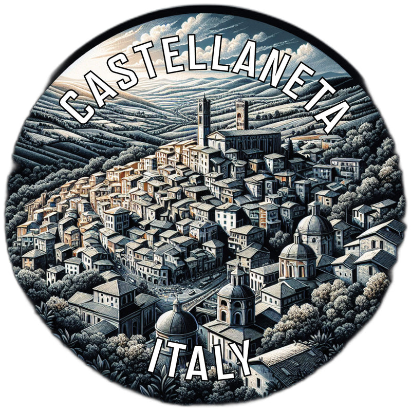 Castellaneta Italy Souvenir Die Cut Flat Magnet 6-Inch