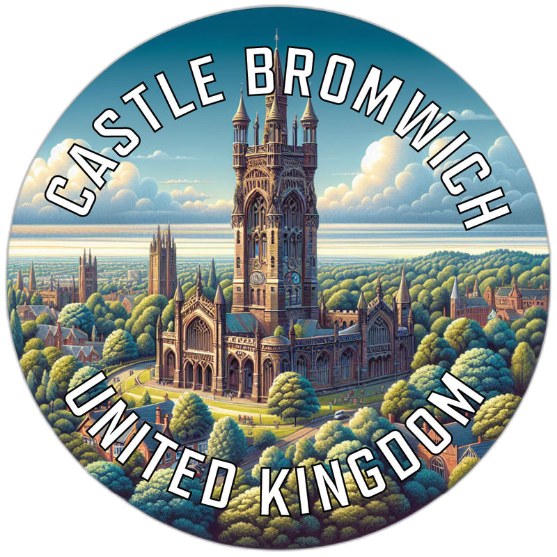 Castle Bromwich United Kingdom Souvenir Die Cut Flat Magnet 2-Inch