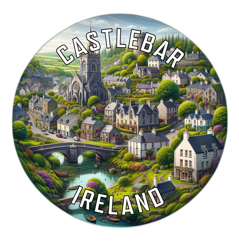 Castlebar Ireland Souvenir Vinyl Decal Sticker 2-Inch