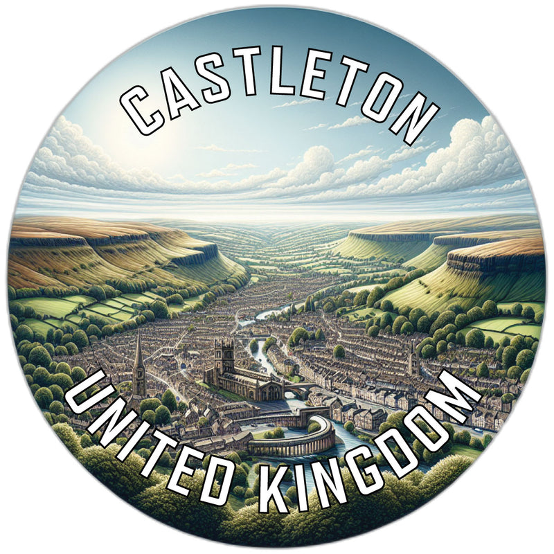 Castleton United Kingdom Souvenir Vinyl Decal Sticker 2-Inch
