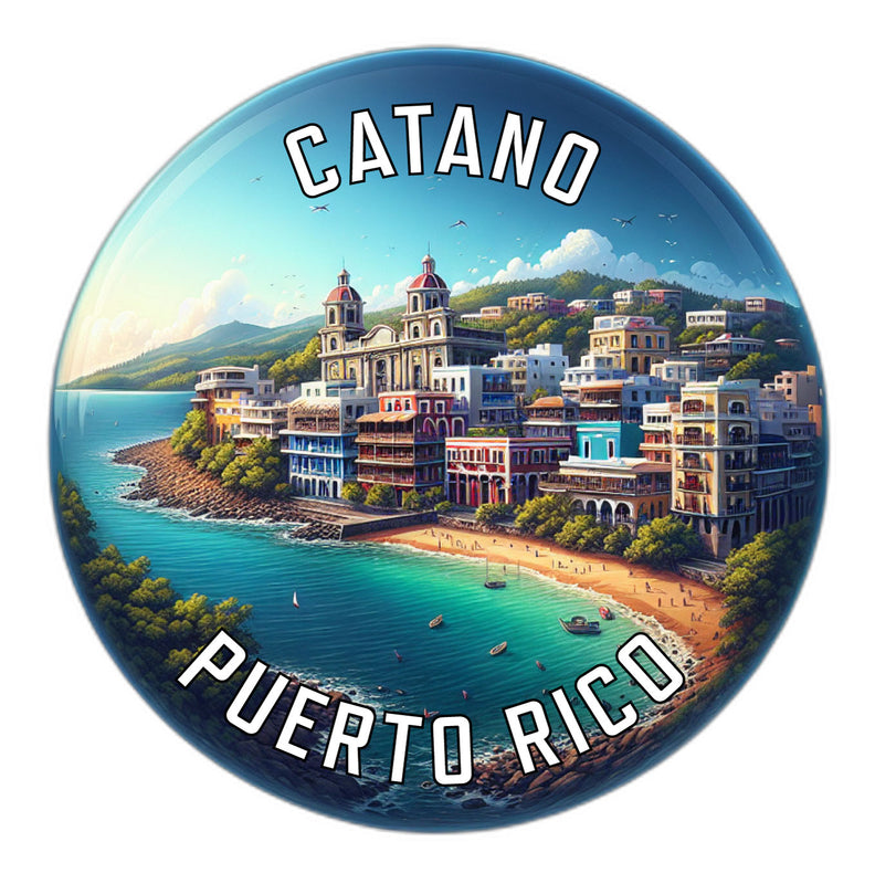 Catano Puerto Rico Souvenir Die Cut Flat Magnet 2-Inch