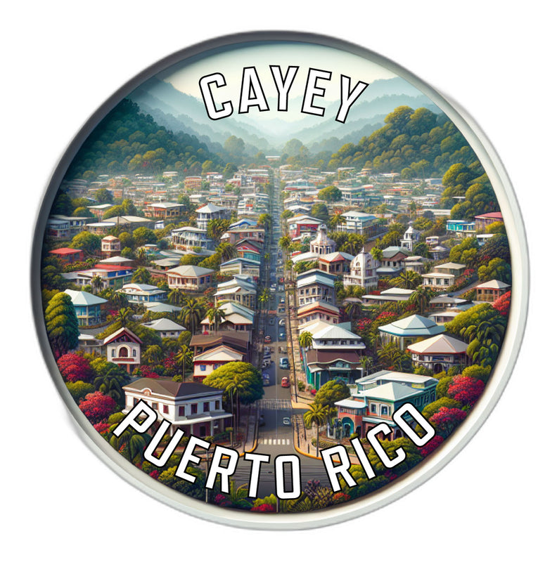 Cayey Puerto Rico Souvenir Die Cut Flat Magnet 2-Inch