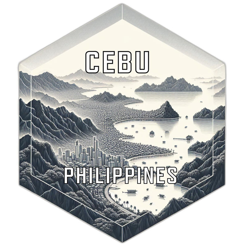 Cebu Philippines Travel Destination Souvenir Vinyl Decal Sticker 2-Inch