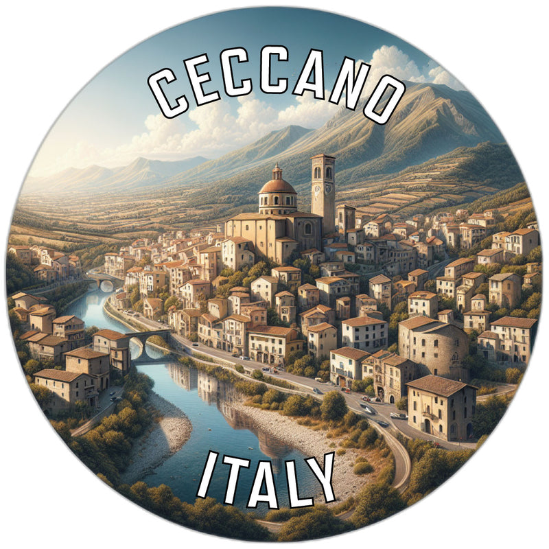 Ceccano Italy Souvenir Die Cut Flat Magnet 2-Inch