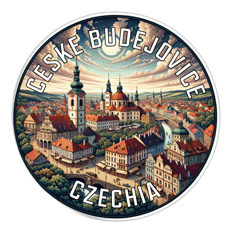 Ceske Budejovice Czechia Souvenir Die Cut Flat Magnet 2-Inch