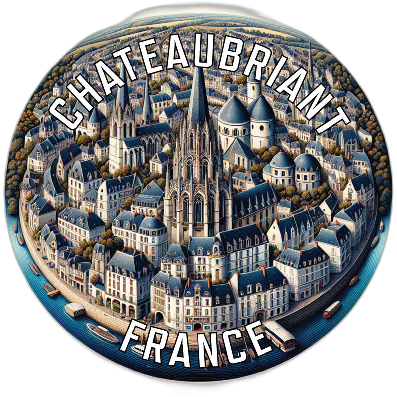 Chateaubriant France Souvenir Vinyl Decal Sticker 2-Inch