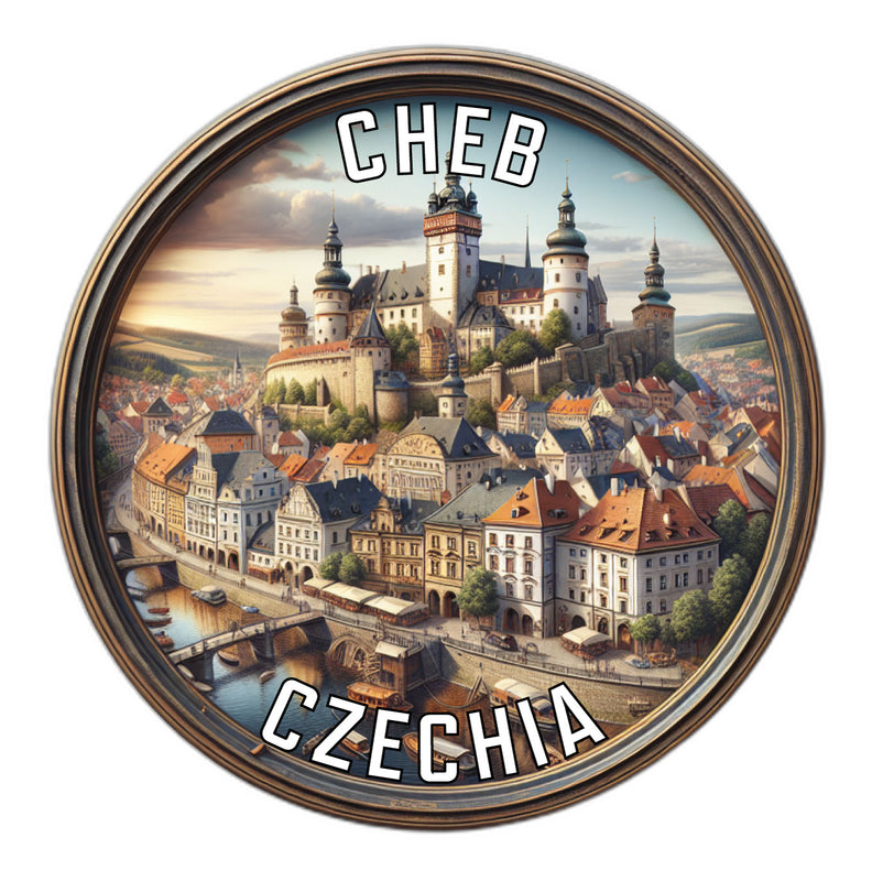 Cheb Czechia Souvenir Die Cut Flat Magnet 2-Inch