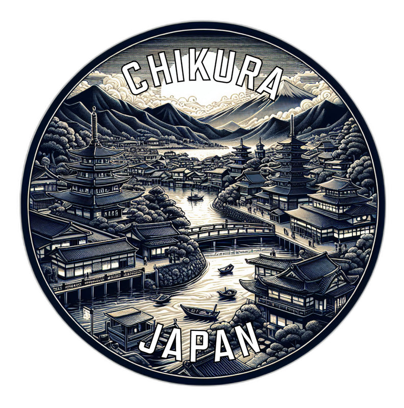 Chikura Japan Souvenir Vinyl Decal Sticker 6-Inch