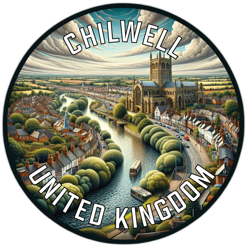 Chilwell United Kingdom Souvenir Die Cut Flat Magnet 6-Inch