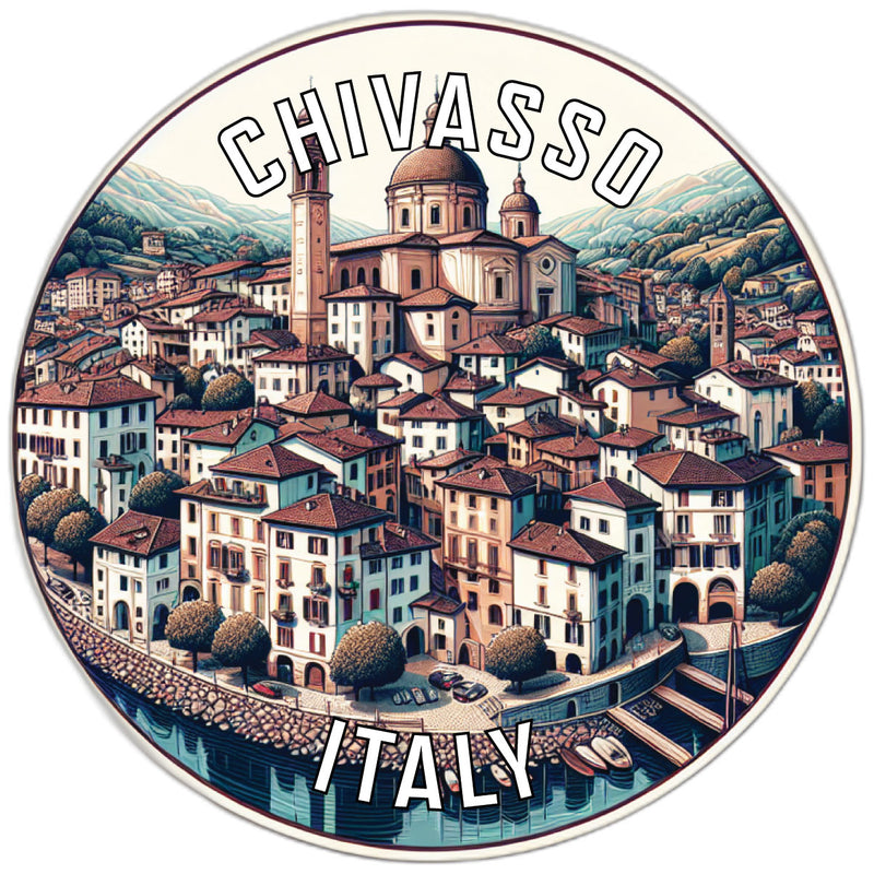 Chivasso Italy Souvenir Die Cut Flat Magnet 2-Inch