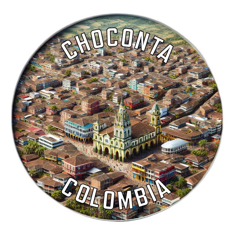 Choconta Colombia Souvenir Die Cut Flat Magnet 2-Inch