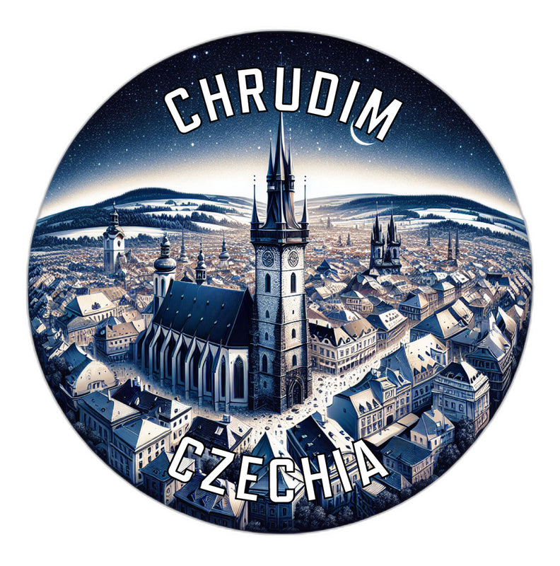 Chrudim Czechia Souvenir Die Cut Flat Magnet 6-Inch