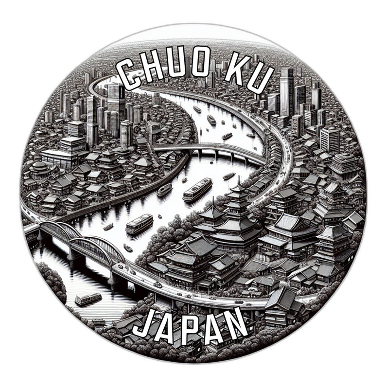 Chuo ku Japan Souvenir Vinyl Decal Sticker 6-Inch