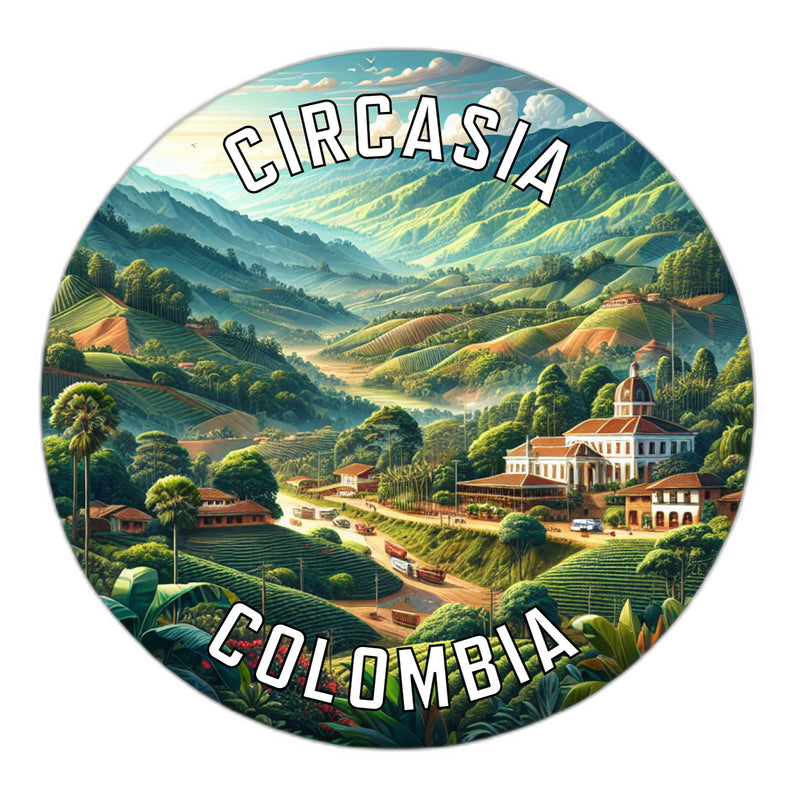 Circasia Colombia Souvenir Die Cut Flat Magnet 6-Inch