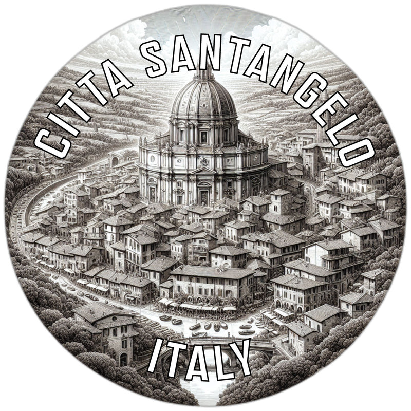 Citta SantAngelo Souvenir Die Cut Flat Magnet 2-Inch