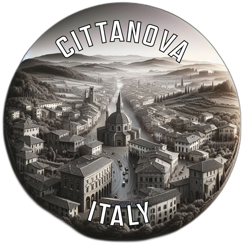 Cittanova Italy Souvenir Die Cut Flat Magnet 2-Inch
