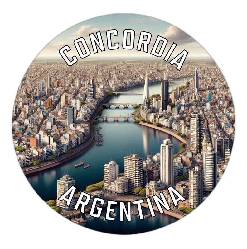 Concordia Argentina Souvenir Die Cut Flat Magnet 2-Inch