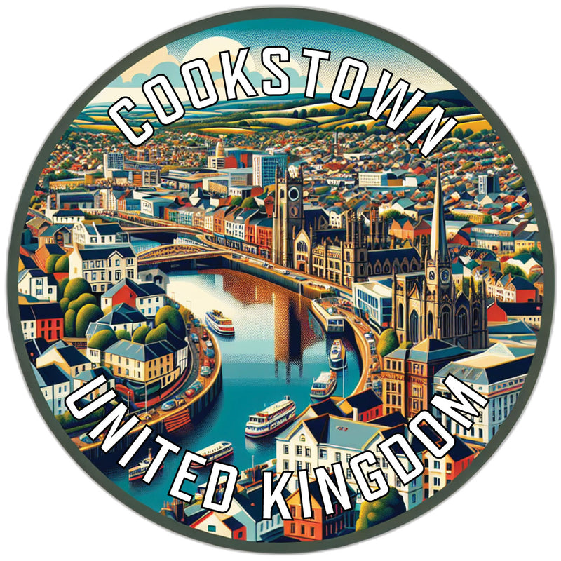 Cookstown United Kingdom Souvenir Die Cut Flat Magnet 6-Inch