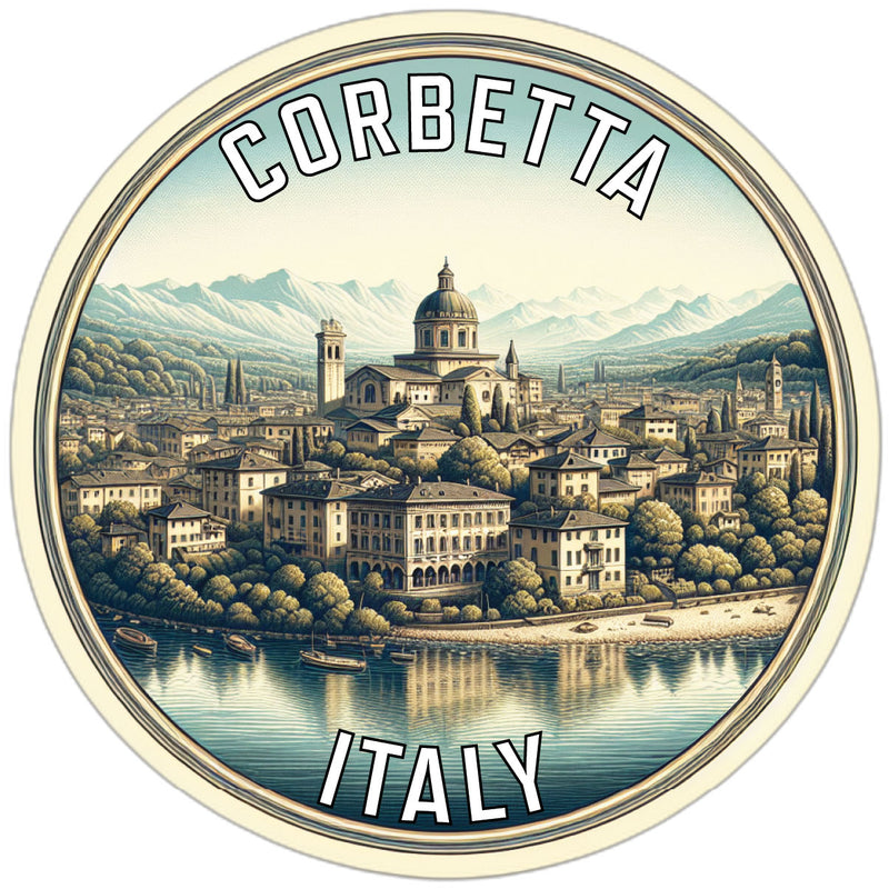 Corbetta Italy Souvenir Die Cut Flat Magnet 6-Inch
