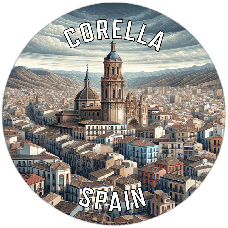 Corella Spain Souvenir Die Cut Flat Magnet 2-Inch