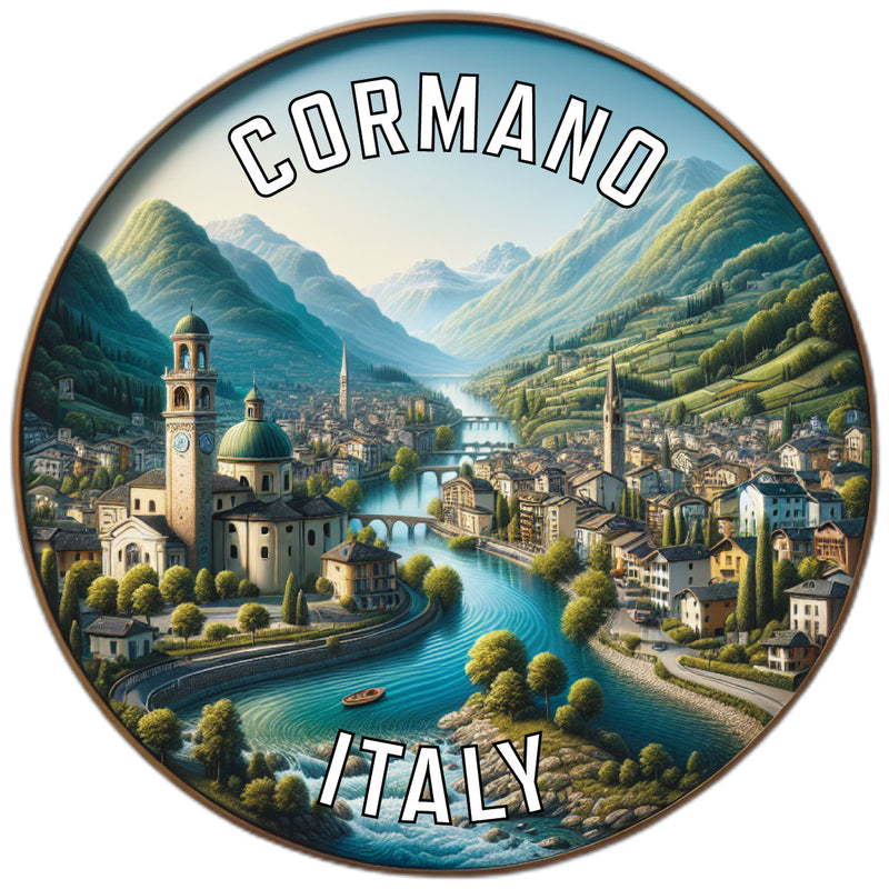 Cormano Italy Souvenir Die Cut Flat Magnet 2-Inch