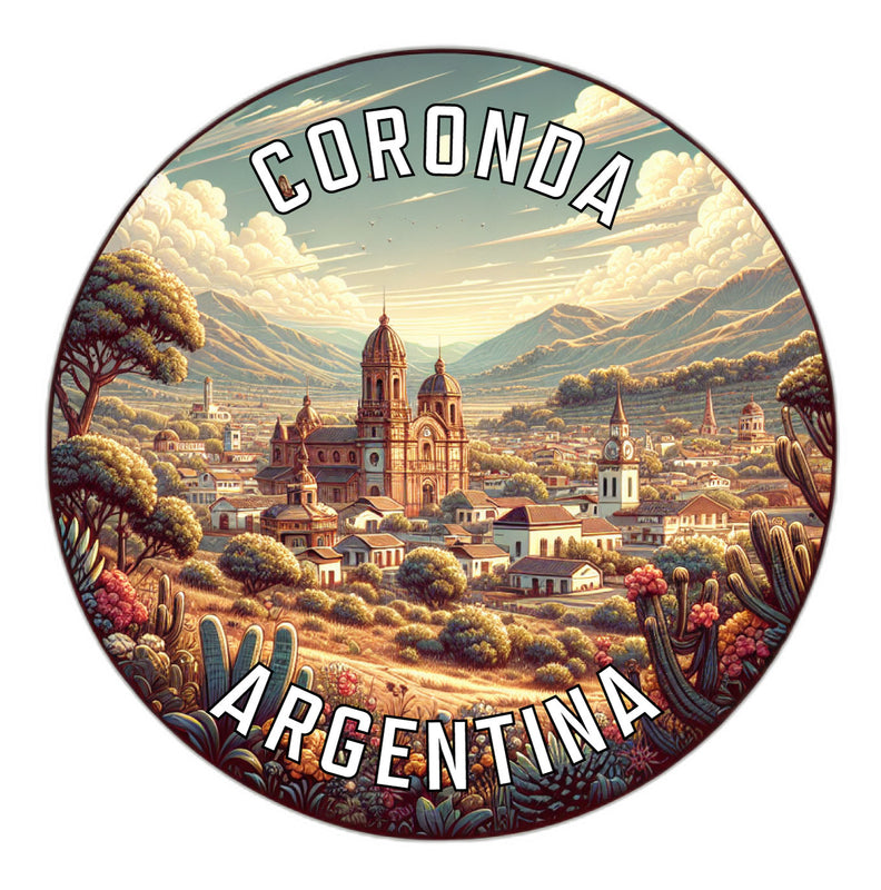 Coronda Argentina Souvenir Die Cut Flat Magnet 6-Inch