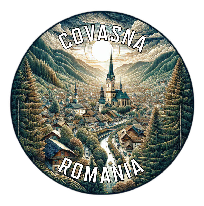 Covasna Romania Souvenir Die Cut Flat Magnet 6-Inch