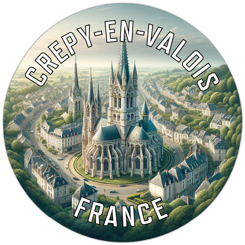 Crepy en Valois France Souvenir Vinyl Decal Sticker 6-Inch