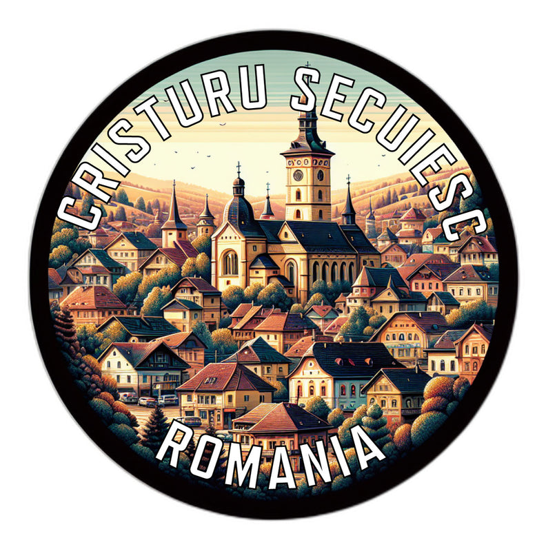 Cristuru Secuiesc Romania Souvenir Die Cut Flat Magnet 6-Inch