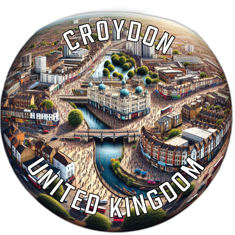 Croydon United Kingdom Souvenir Vinyl Decal Sticker 6-Inch