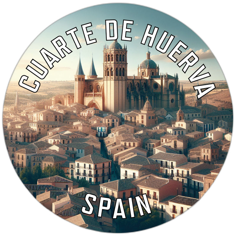 Cuarte de Huerva Spain Souvenir Die Cut Flat Magnet 2-Inch