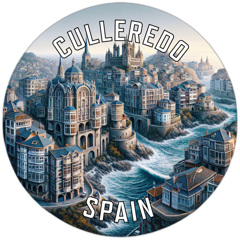 Culleredo Spain Souvenir Die Cut Flat Magnet 4-Inch